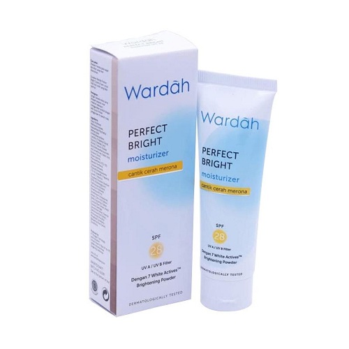 Wardah Perfect Bright Moisturizer SPF 28 Dengan 7 White Actives - A